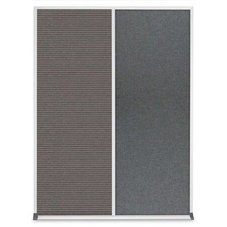 Double Door Radius Corkboard,48X36,B, UV8003-BLACK-CINNABA